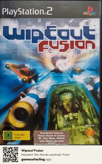 Wipeout Fusion PlayStation 2, Nordic countries box front