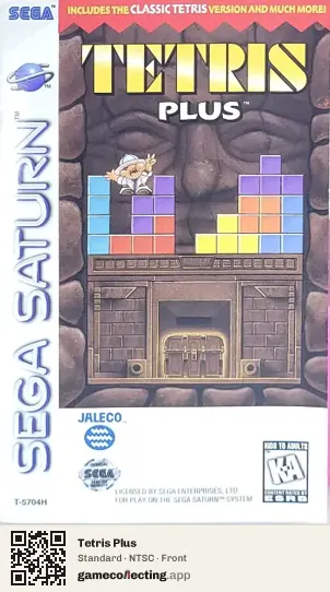 Tetris Plus Sega Saturn, NTSC box front
