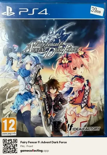 Fairy Fencer F: Advent Dark Force PlayStation 4, PAL box front