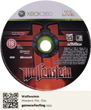 Wolfenstein Xbox 360, PAL disc