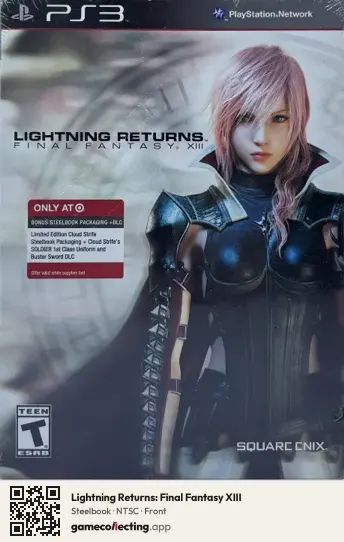 Lightning Returns: Final Fantasy XIII PlayStation 3, NTSC box front