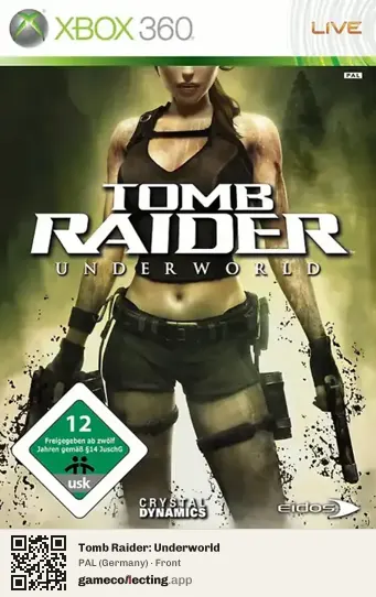 Tomb Raider: Underworld Xbox 360, Germany box front
