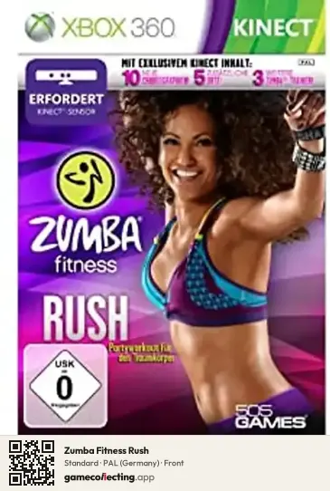 Zumba Fitness Rush Xbox 360, Germany box front