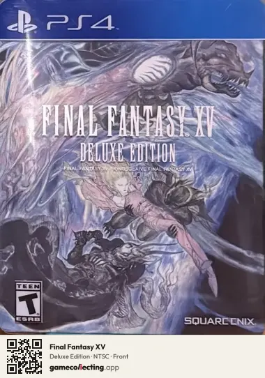 Final Fantasy XV PlayStation 4, NTSC box front
