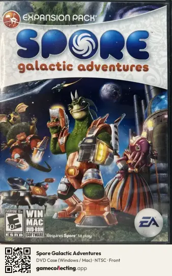 Spore Galactic Adventures Computer, NTSC box front