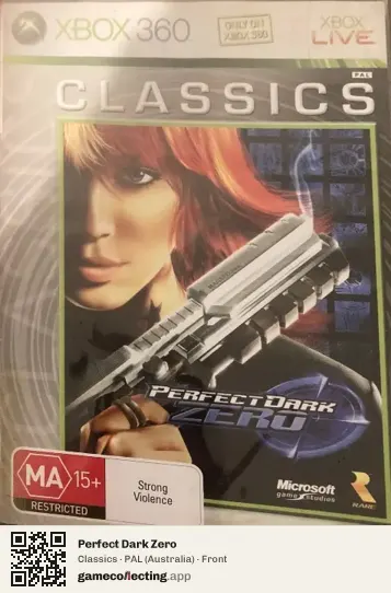 Perfect Dark Zero Xbox 360, Australia box front