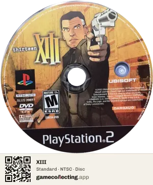 XIII PlayStation 2, NTSC disc