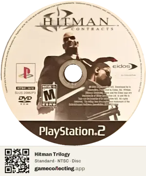 Hitman Trilogy PlayStation 2, NTSC disc