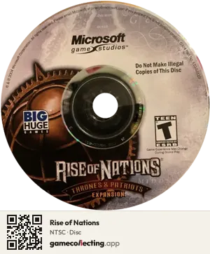 Rise of Nations Computer, NTSC disc