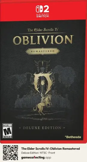The Elder Scrolls IV: Oblivion Remastered Nintendo Switch 2, NTSC box front