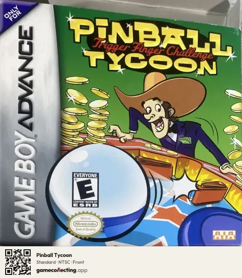 Pinball Tycoon Game Boy Advance, NTSC box front