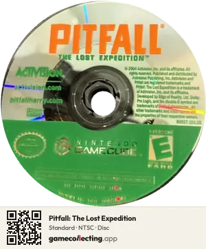 Pitfall: The Lost Expedition Nintendo GameCube, NTSC disc