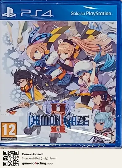 Demon Gaze II PlayStation 4, Italy box front