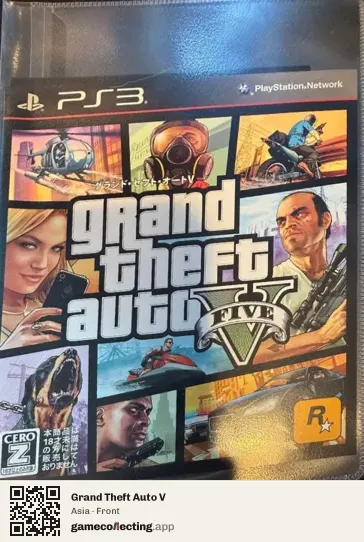 Grand Theft Auto V PlayStation 3, Asia box front