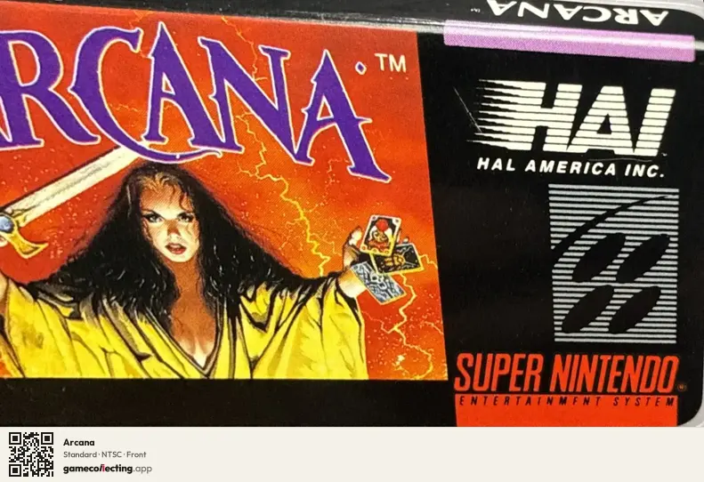 Arcana Super Nintendo Entertainment System, NTSC box front