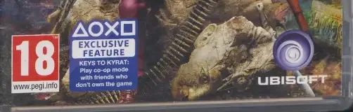 Far Cry 4, the PEGI square on its front