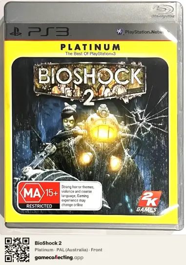 BioShock 2 PlayStation 3, Australia box front