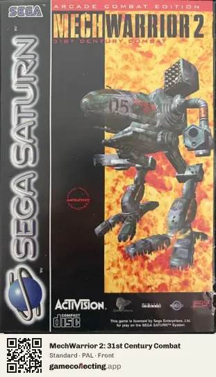 MechWarrior 2: 31st Century Combat Sega Saturn, PAL box front