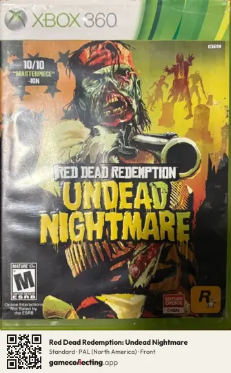 Red Dead Redemption: Undead Nightmare Xbox 360, North America box front