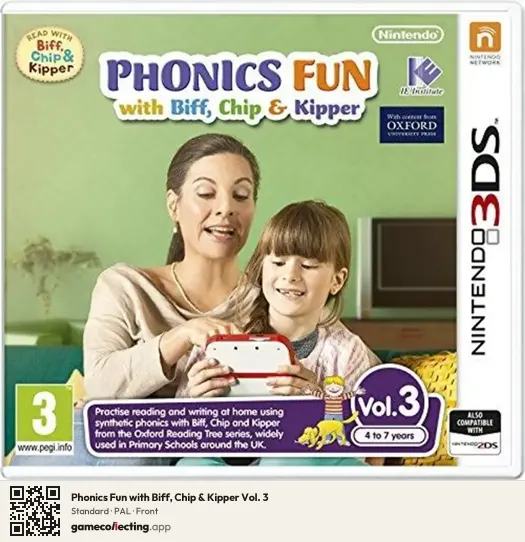 Phonics Fun with Biff, Chip & Kipper Vol. 3 Nintendo 3DS, PAL box front