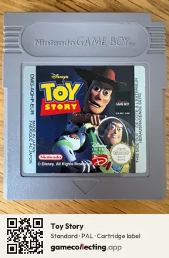 Toy Story Game Boy, PAL cartridge label