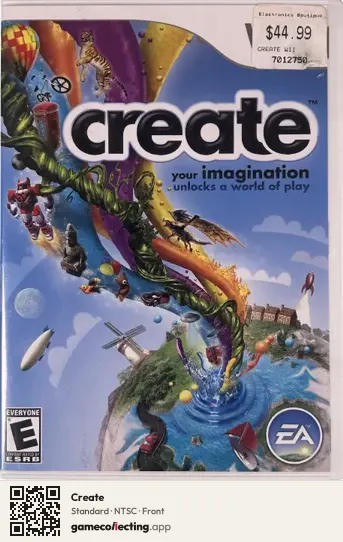 Create Nintendo Wii, NTSC box front