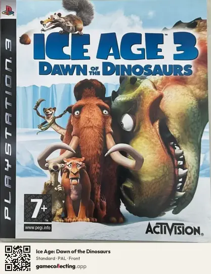 Ice Age: Dawn of the Dinosaurs PlayStation 3, PAL box front