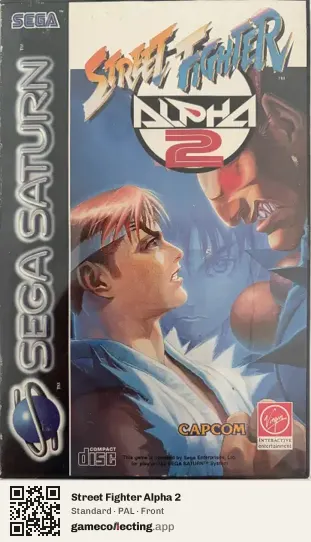 Street Fighter Alpha 2 Sega Saturn, PAL box front