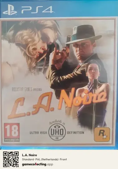 L.A. Noire PlayStation 4, Netherlands box front