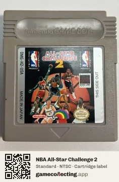NBA All-Star Challenge 2 Game Boy, NTSC cartridge label