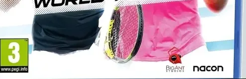 Tennis World Tour 2, the PEGI square on its front