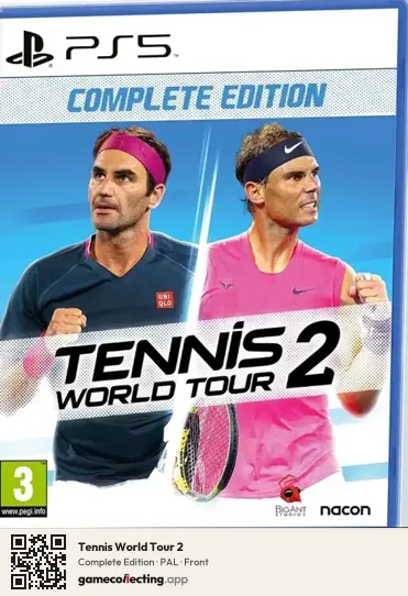 Tennis World Tour 2 PlayStation 5, PAL box front