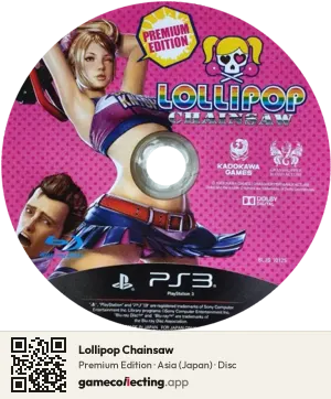 Lollipop Chainsaw PlayStation 3, Asia disc