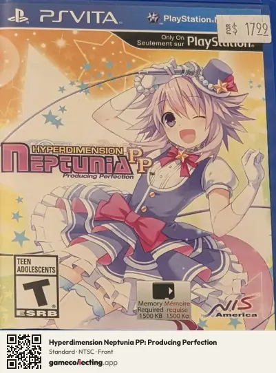 Hyperdimension Neptunia PP: Producing Perfection PlayStation Vita, NTSC box front