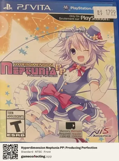 Hyperdimension Neptunia PP: Producing Perfection PlayStation Vita, NTSC box front