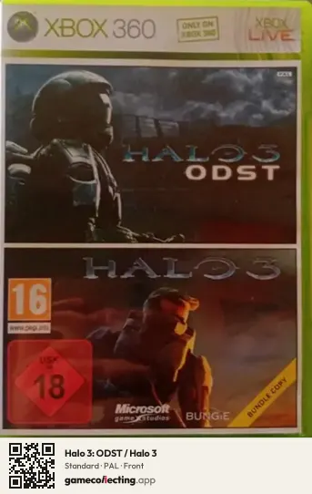 Halo 3: ODST / Halo 3 Xbox 360, PAL box front
