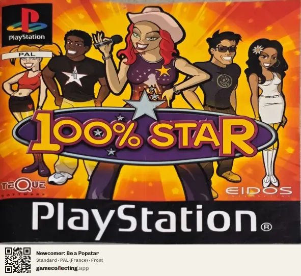 Newcomer: Be a Popstar PlayStation, France box front