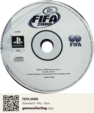 FIFA 2000 PlayStation, PAL disc