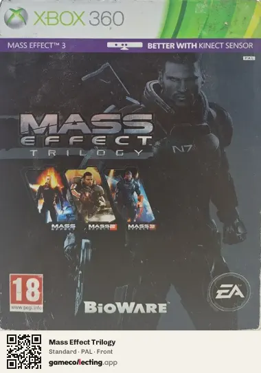 Mass Effect Trilogy Xbox 360, PAL box front