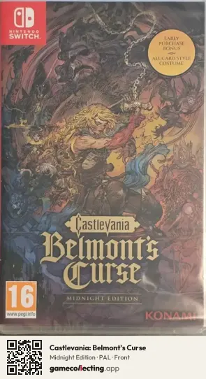 Castlevania: Belmont's Curse Nintendo Switch, PAL box front