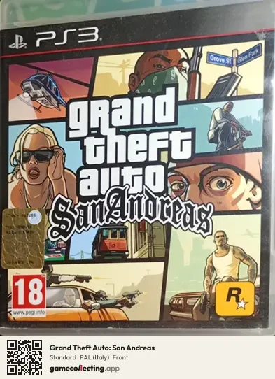 Grand Theft Auto: San Andreas PlayStation 3, Italy box front