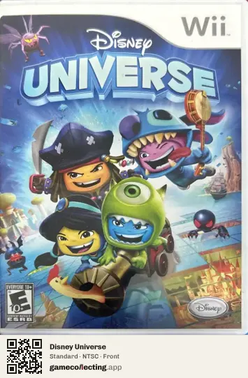 Disney Universe Nintendo Wii, NTSC box front
