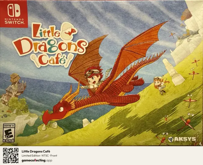 Little Dragons Café Nintendo Switch, NTSC box front
