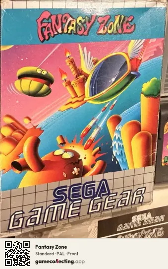 Fantasy Zone Sega Game Gear, PAL box front
