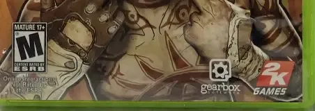 Borderlands 2, the ESRB box on its front