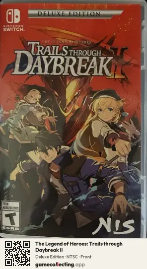 The Legend of Heroes: Trails through Daybreak II Nintendo Switch, NTSC box front