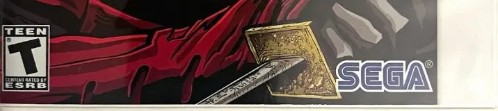 Shinobi, the ESRB box on its front