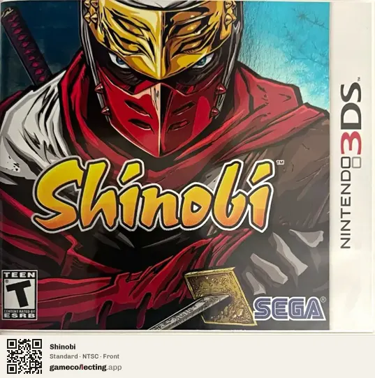 Shinobi Nintendo 3DS, NTSC box front