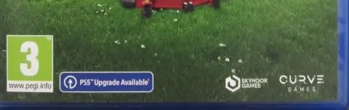 Lawn Mowing Simulator, the USK square on its front