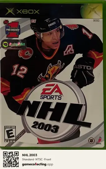 NHL 2003 Xbox, NTSC box front